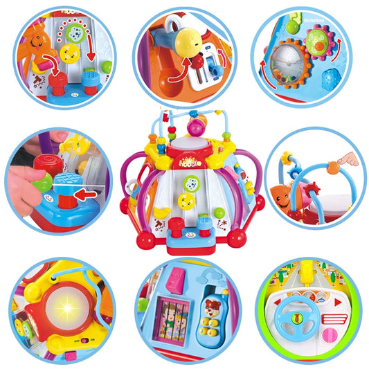 Baby Toys Musical Activity Cube Toy Learning Educational Game Play Center Toy