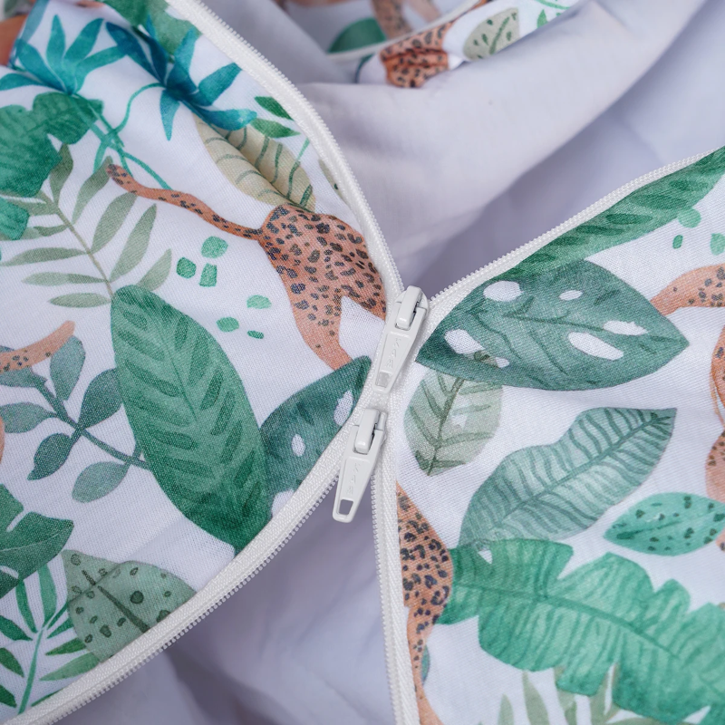 Soft sleeveless baby sleep sack shown in a flat lay view