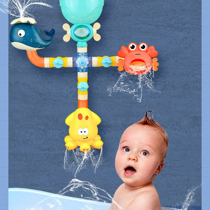 Bath Buddies™ - Bad Fun with Splashing Friends - Fountain for Bath Toys