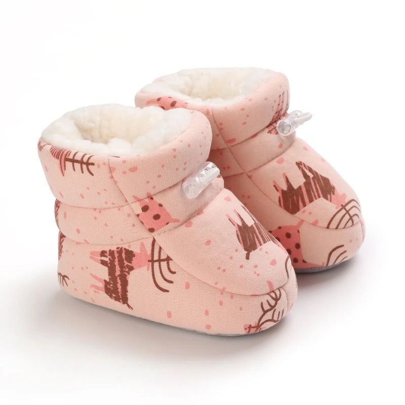 Cozy Fur-Lined Baby Boots With Non-Slip Soles