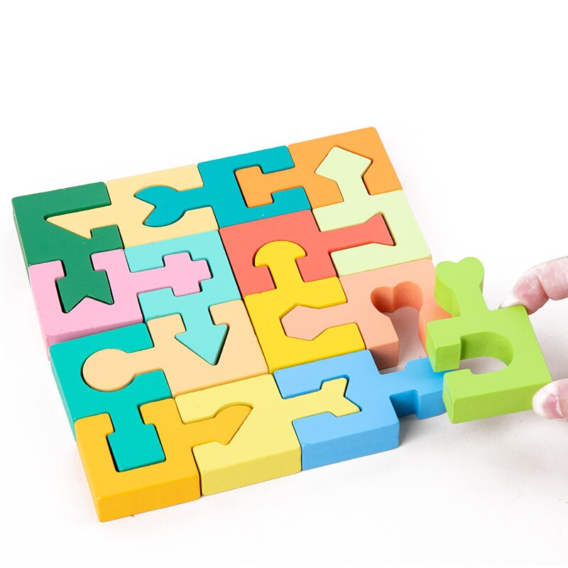 Educational Wooden Montessori Puzzle for Kids Development