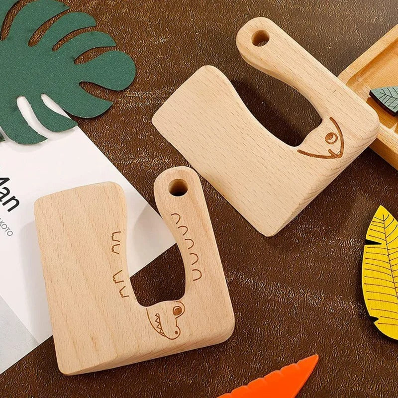 Safe Montessori Wooden Knife for Kids