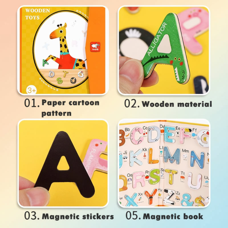 Creative Alphabet Puzzle Book for Kids Learning