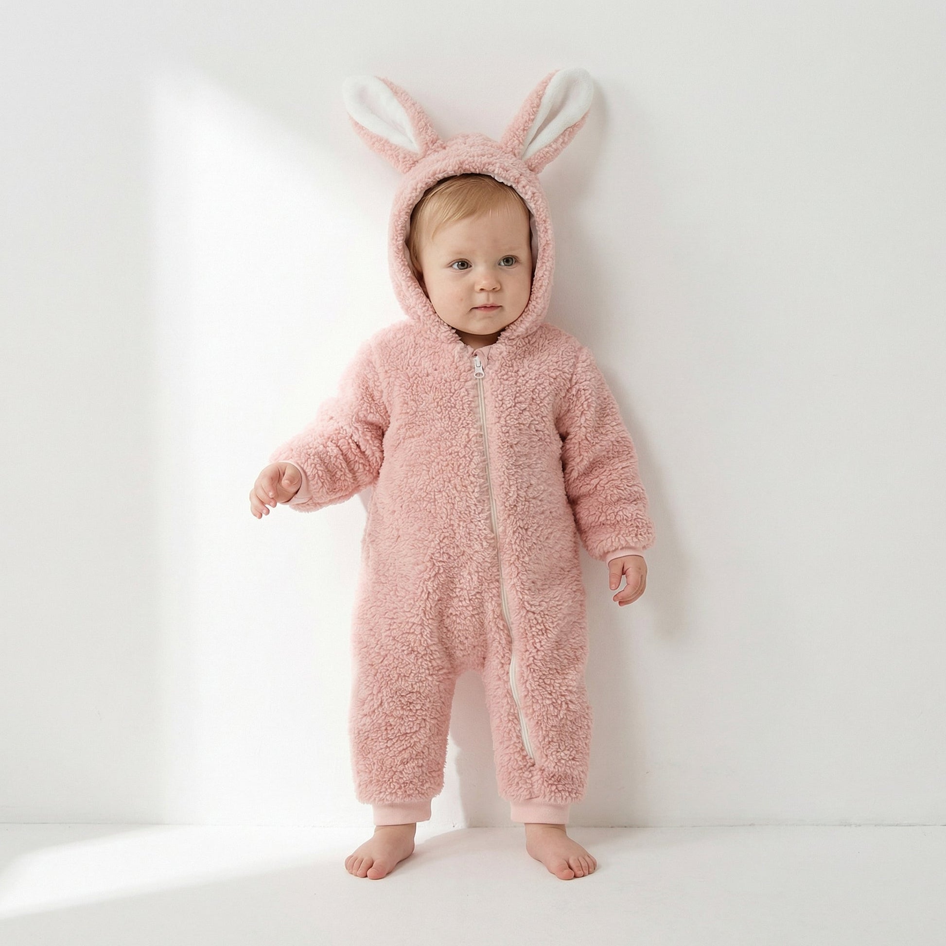 Cashmere Cozy Bunny Baby Romper