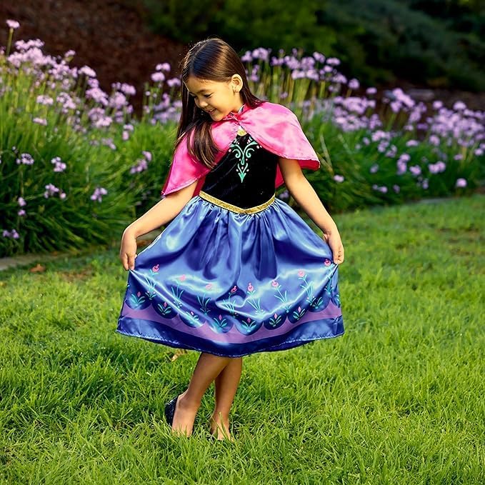 Girls Frozen Princess Sequin Mesh Dress