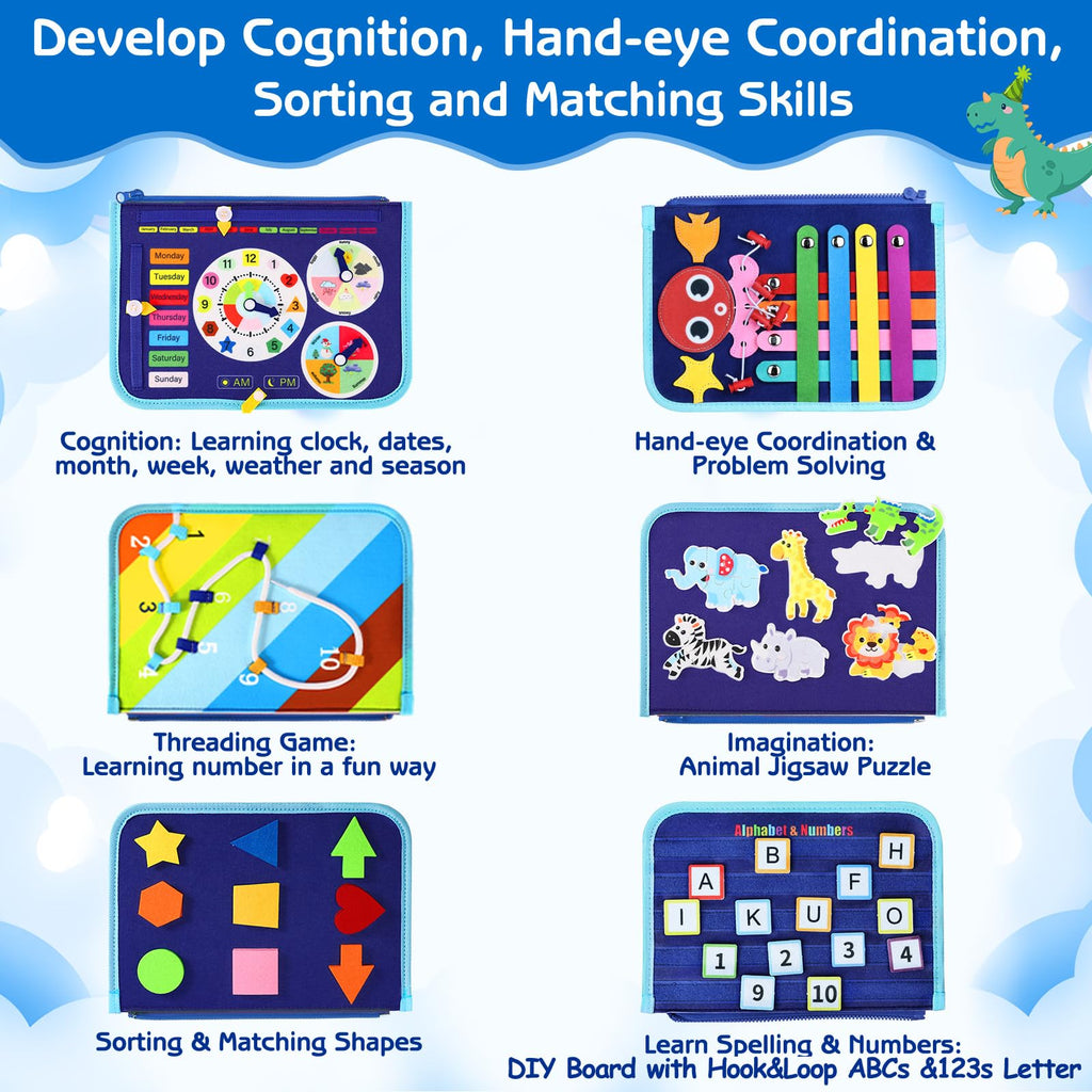 Montessori Busy Board for Kids