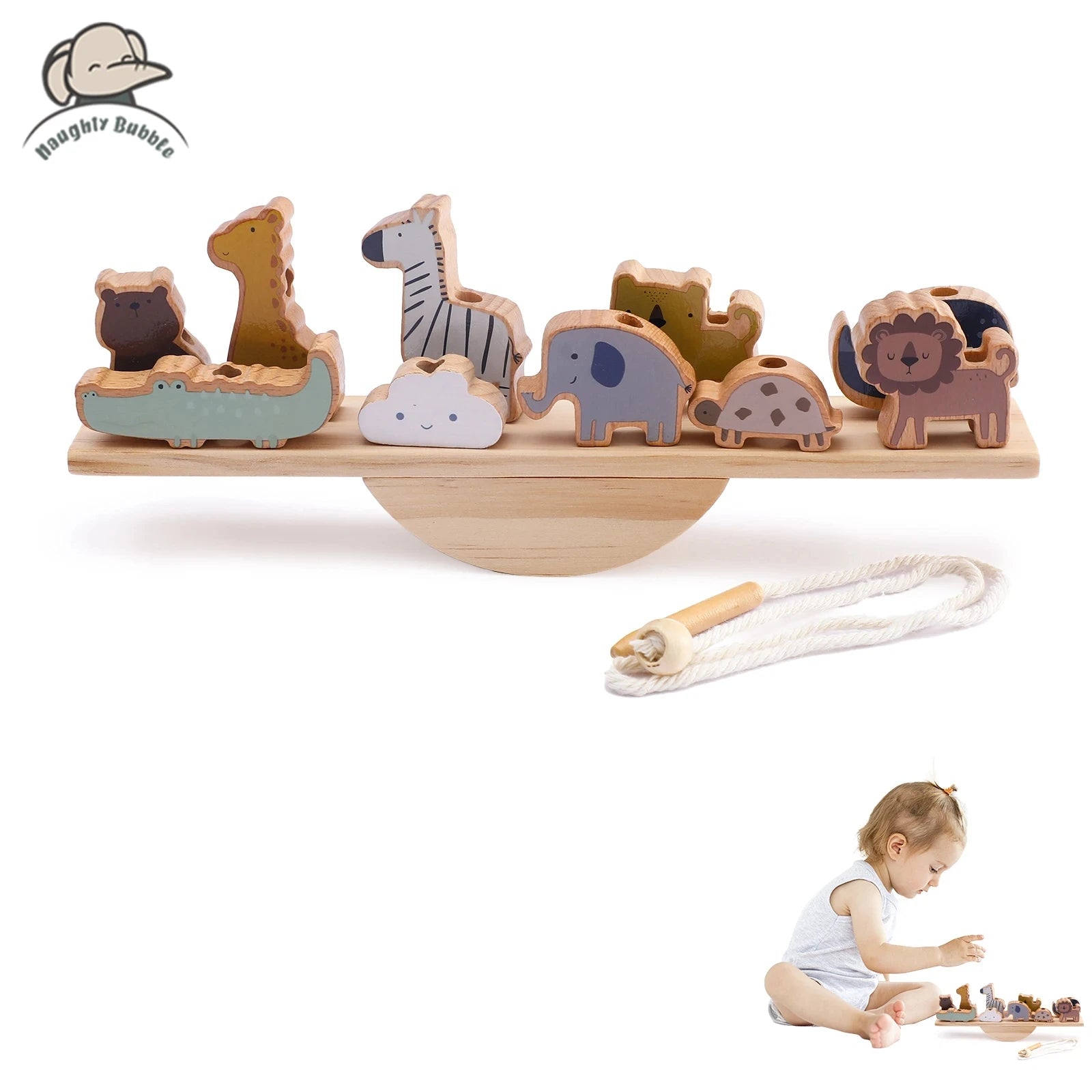Wooden Montessori Sensory Stacking Toys