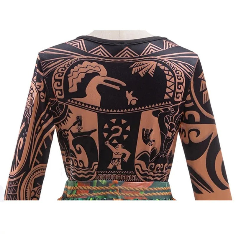 Kids Maui Adventure Cosplay Costume Set
