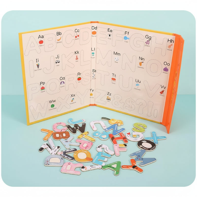 Creative Alphabet Puzzle Book for Kids Learning