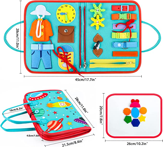 Sensory Book Board™ - Explore and learn through touch - Felt book