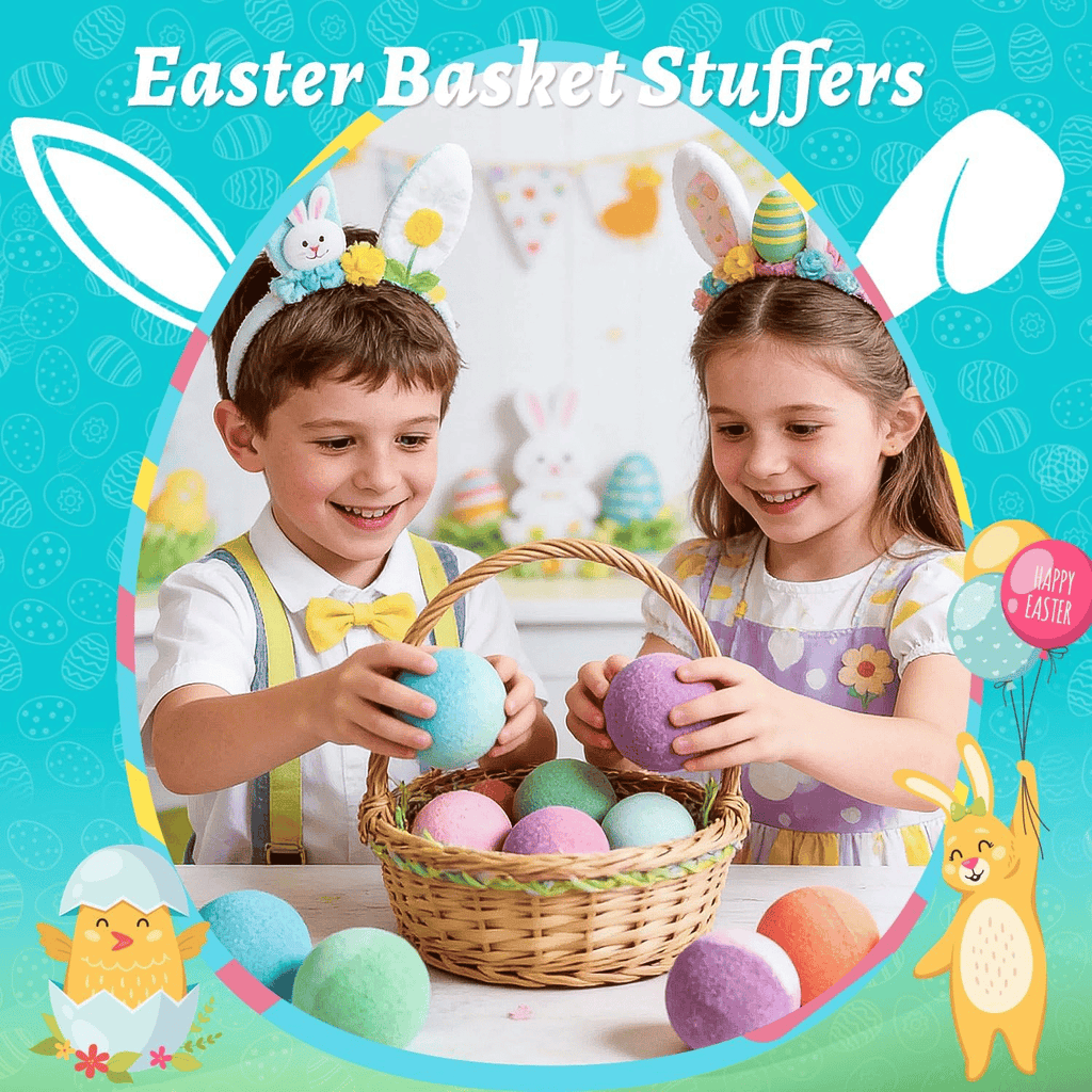 24-Pieces Surprise Bath Bombs for Kids Aged 3+ with Hidden Animal Toys