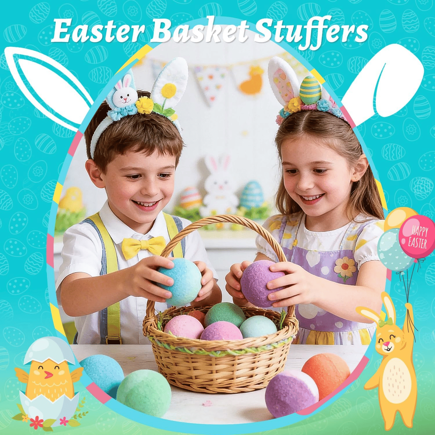 24-Pieces Surprise Bath Bombs for Kids Aged 3+ with Hidden Animal Toys