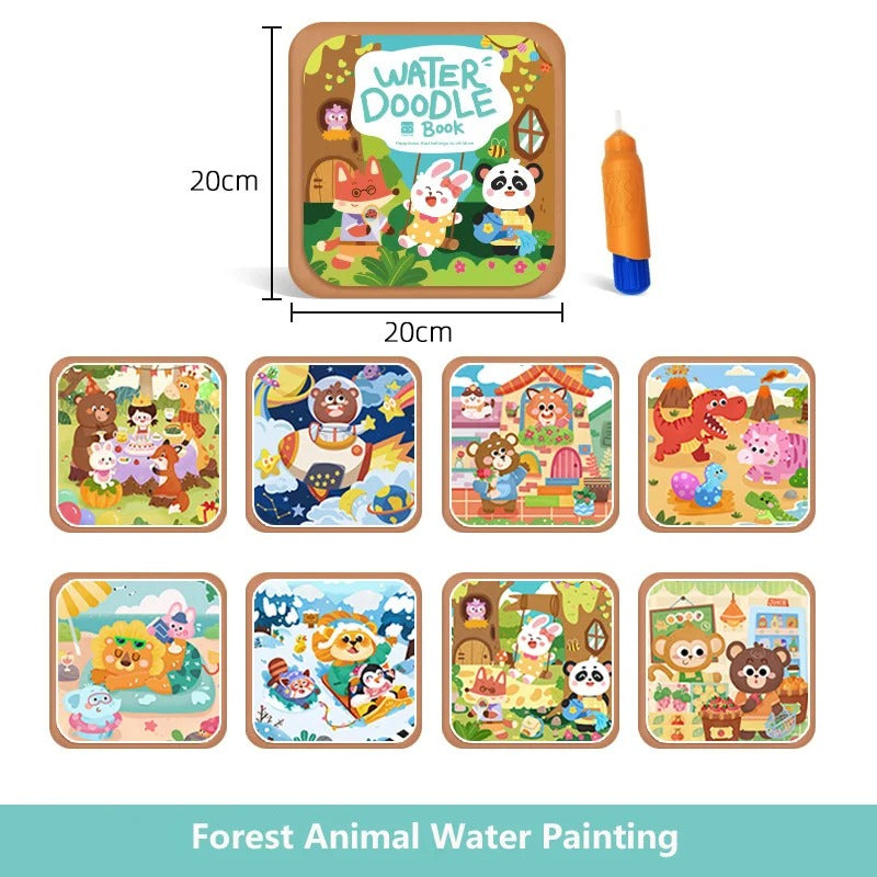 Reusable Water Drawing Book for Mess-Free Colouring