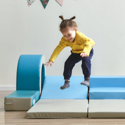 Soft Climb and Crawl Foam Playset 10 in 1 Safe Soft Foam Nugget Block for Infants Preschools