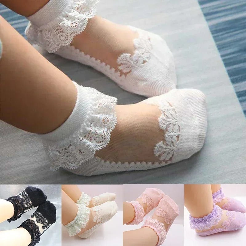 Baby Lace Socks for Crawling and First Steps