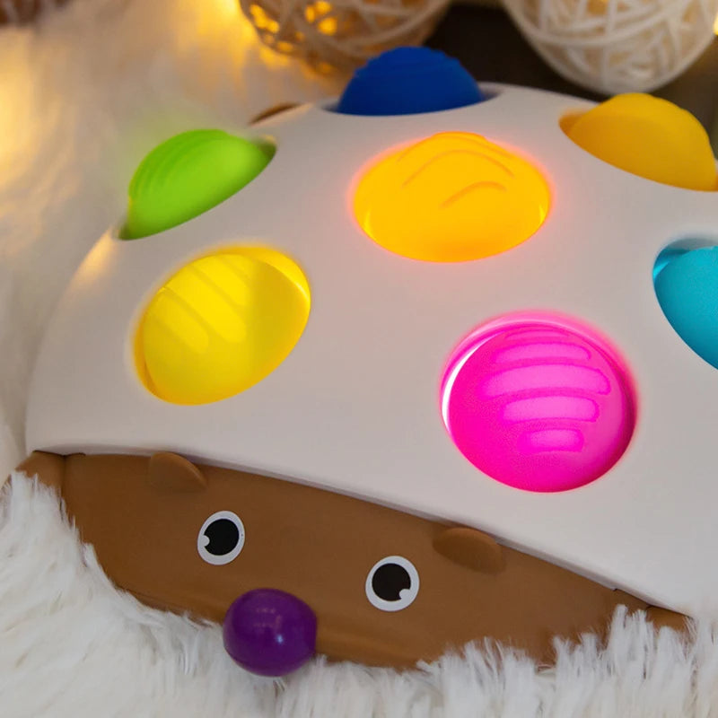 Hedgehog Silicone Finger Push Pop Toy for Kids Sensory and Stress Relief