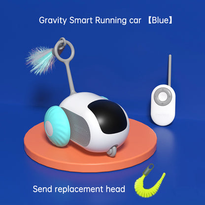 Remote Control Interactive Cat Car Toy USB Charging Chasing Automatic Self-moving Remote Smart Control Car Interactive Cat Toy P