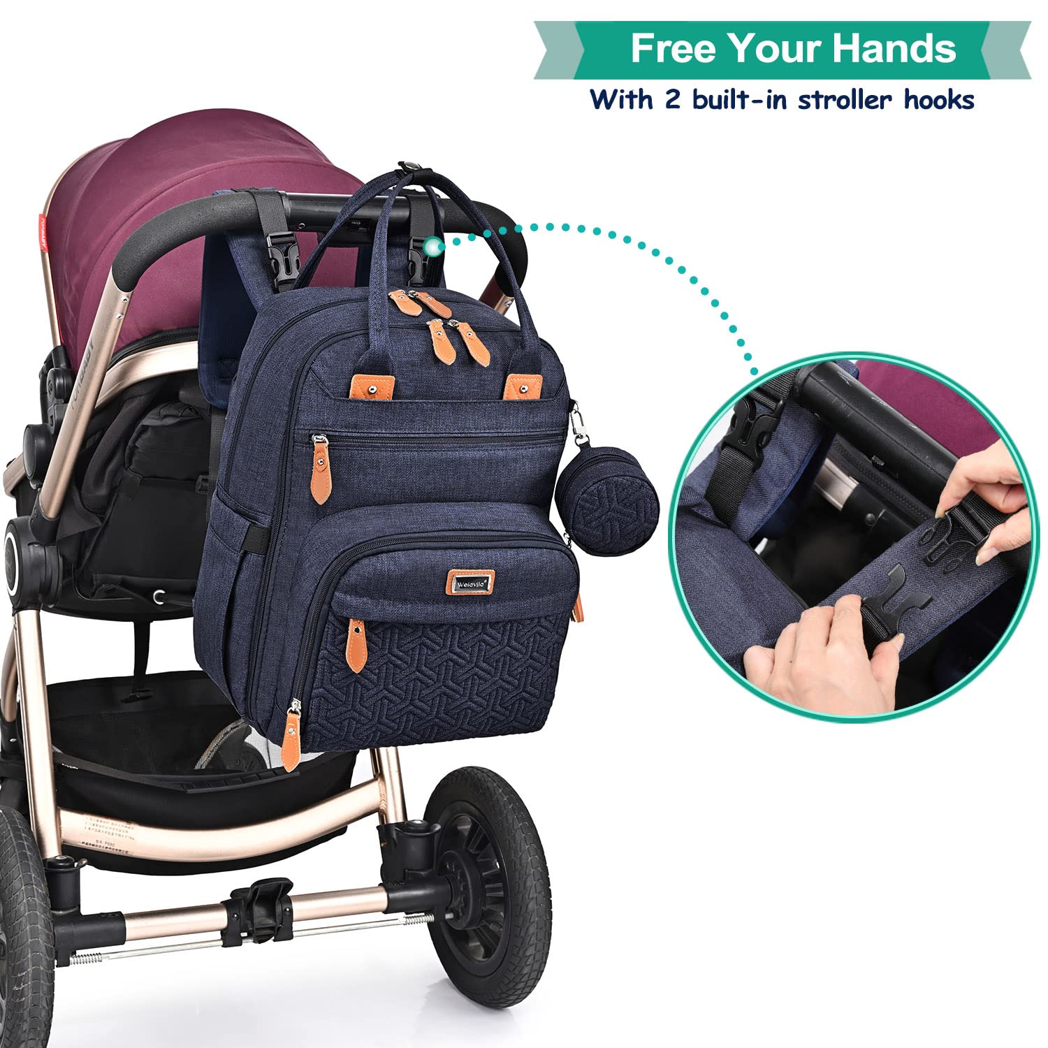 Unisex Baby Diaper Bag Backpack