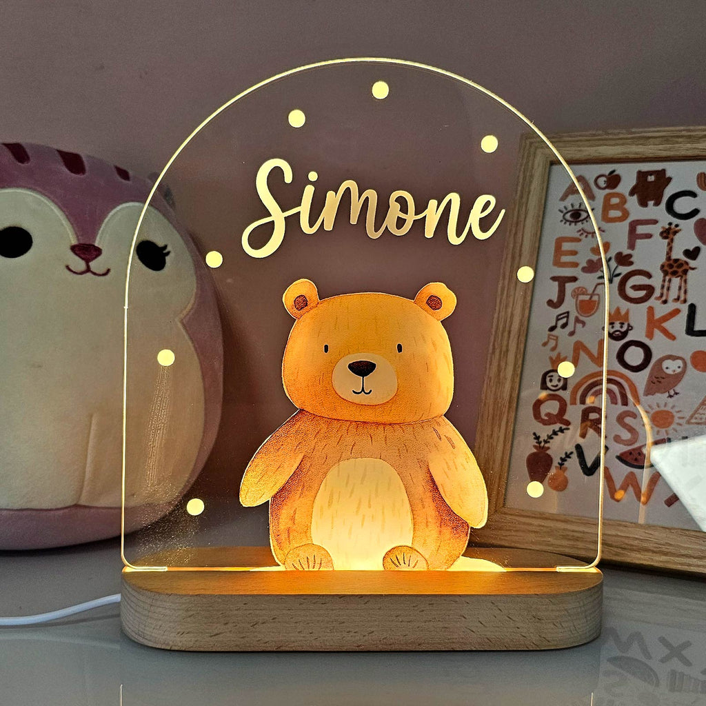 Personalized Cute Animal LED Night Light