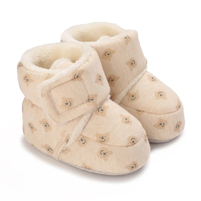 Cozy Fur-Lined Baby Boots With Non-Slip Soles