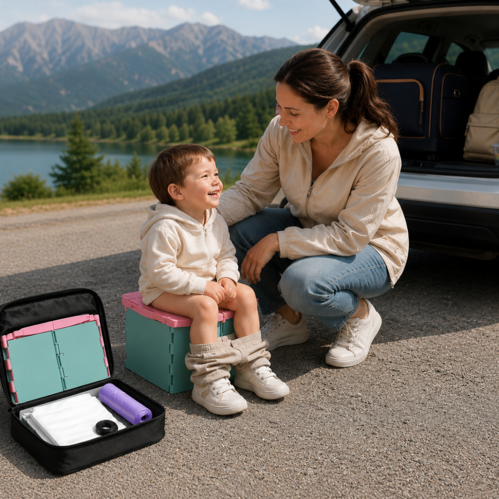 Foldable Portable Children's Potty Seat