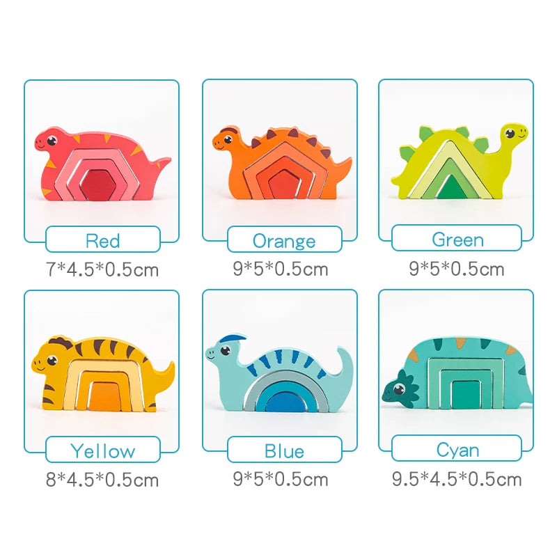 Wooden Dinosaur Puzzle Toy