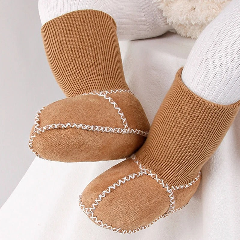 Cozy Knit Baby Booties