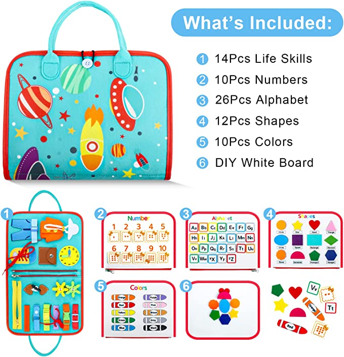 Sensory Book Board™ - Explore and learn through touch - Felt book