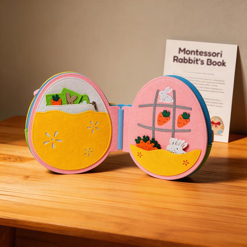 Montessori Wooden Rabbit Shape Sorting Puzzle Toy