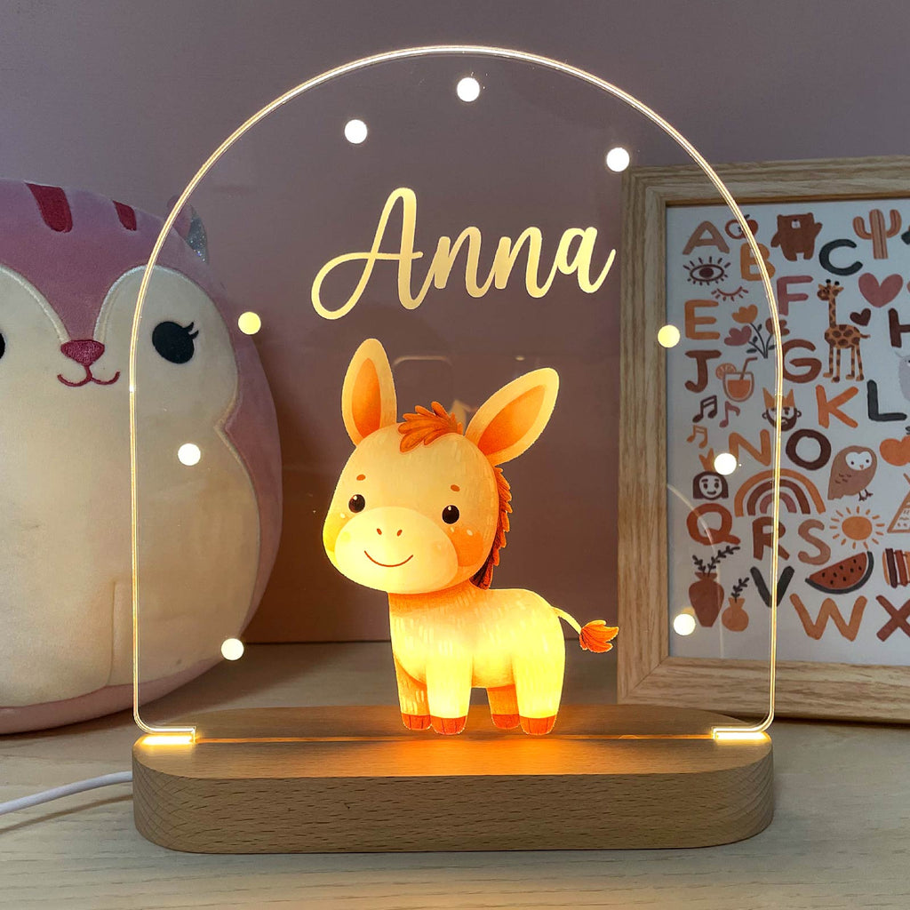 Personalized Cute Animal LED Night Light