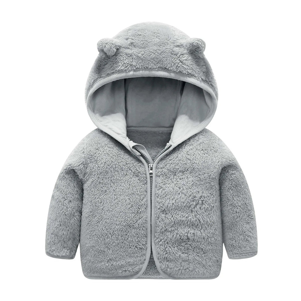 Soft Hooded Infant Winter Jacket For Babies 3-24 Months