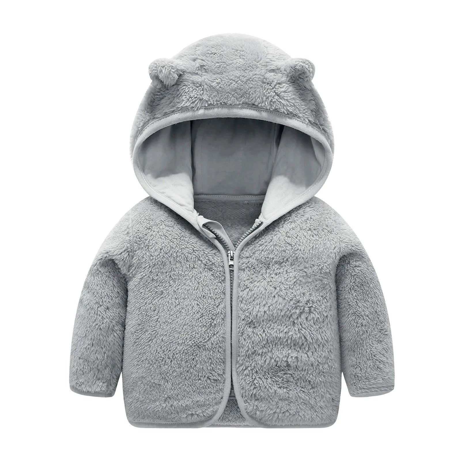 Soft Hooded Infant Winter Jacket For Babies 3-24 Months