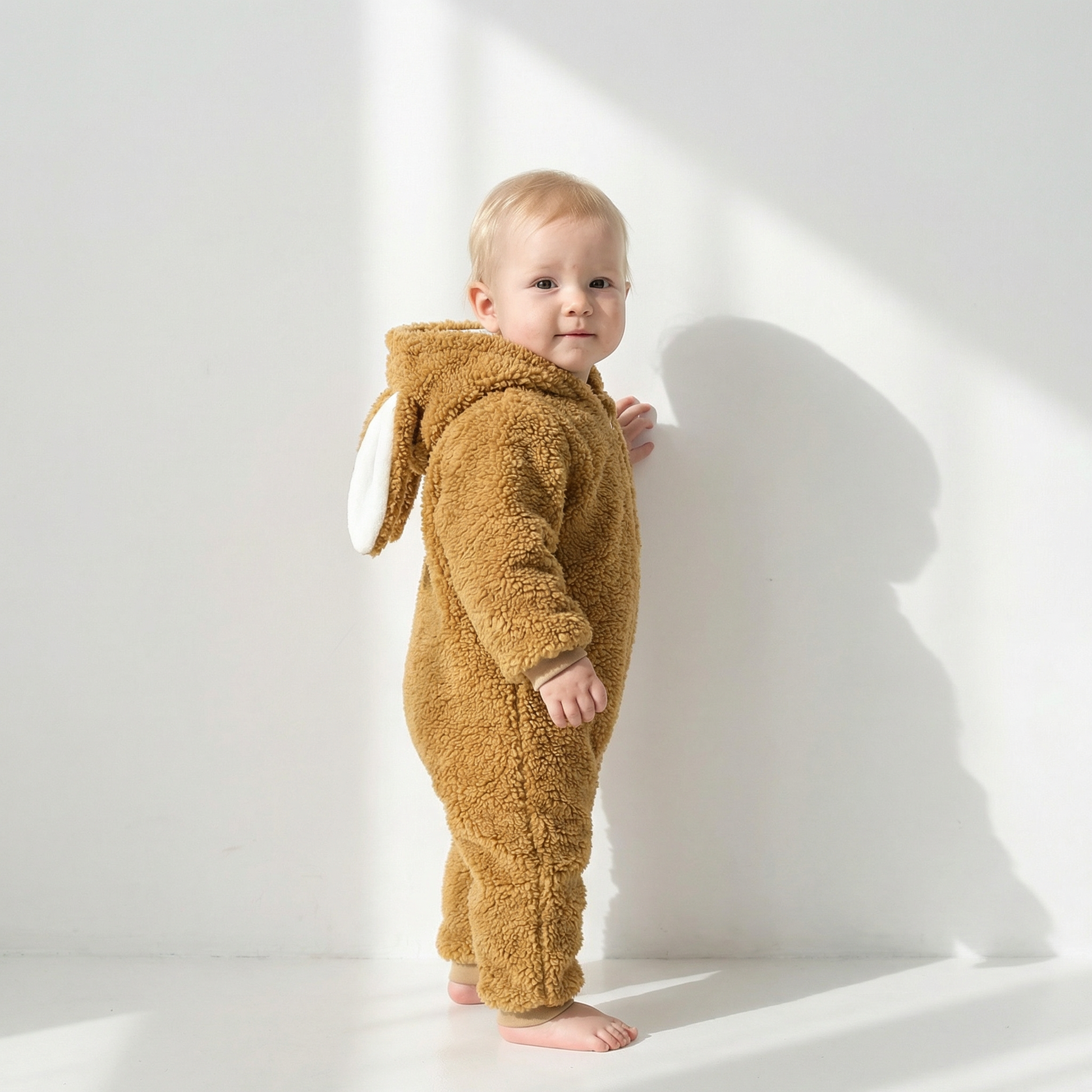 Cashmere Cozy Bunny Baby Romper