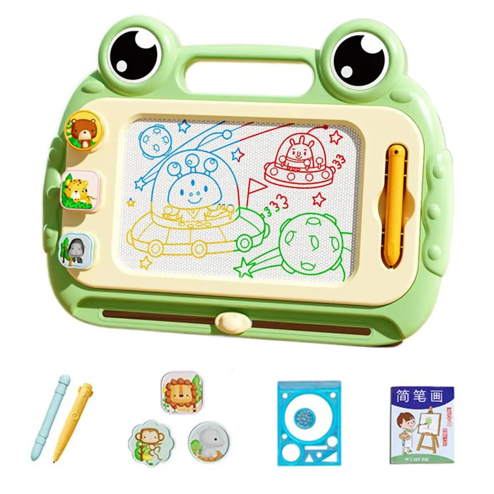 Magnetic Drawing Board for Kids With Pen and Stamps
