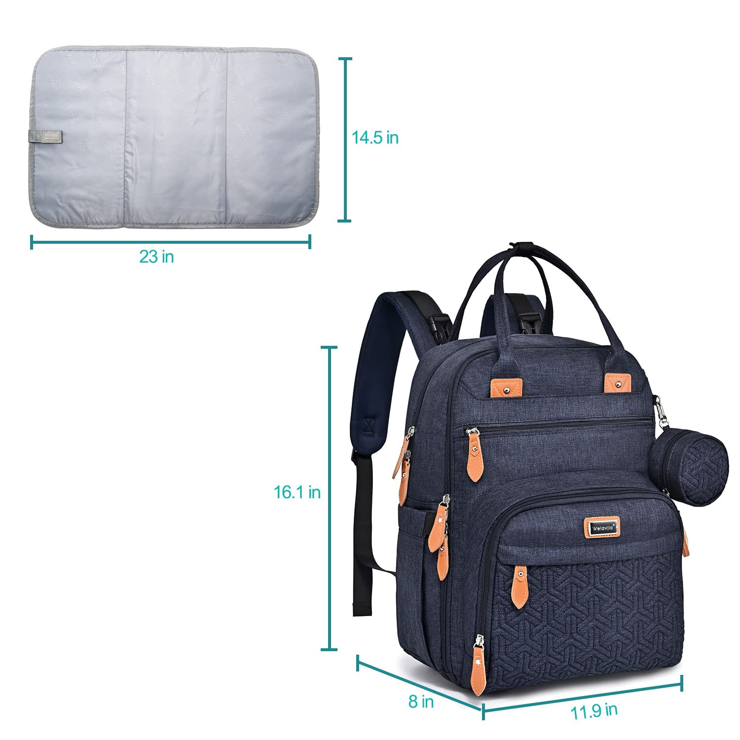 Unisex Baby Diaper Bag Backpack