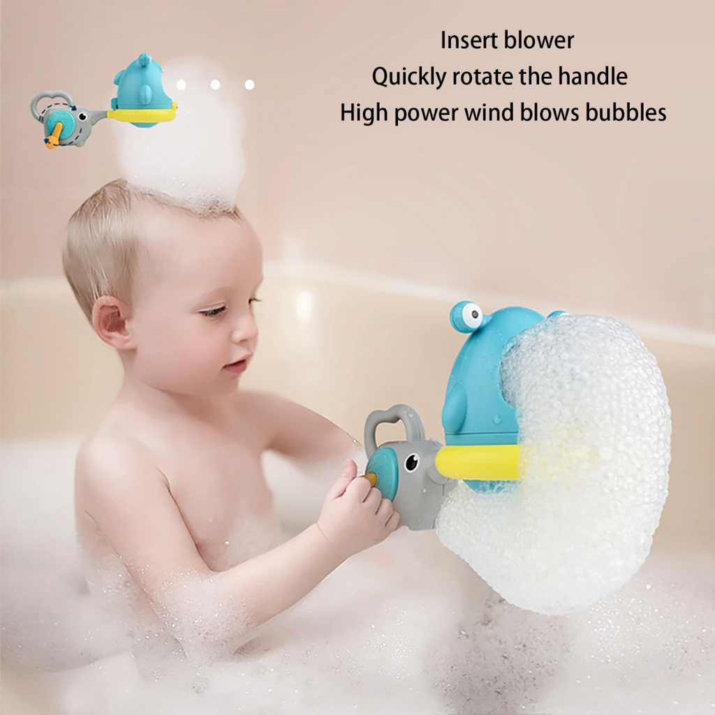 Crab bubble bath toy set for kids in the tub
