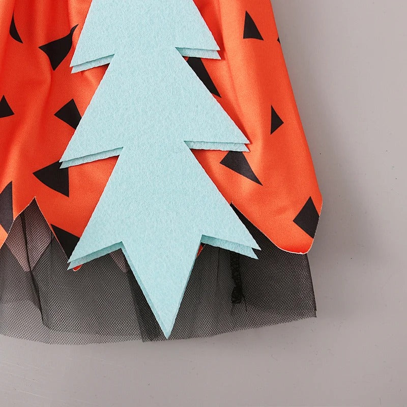 Baby Flintstone Pebbles Dress with Headband