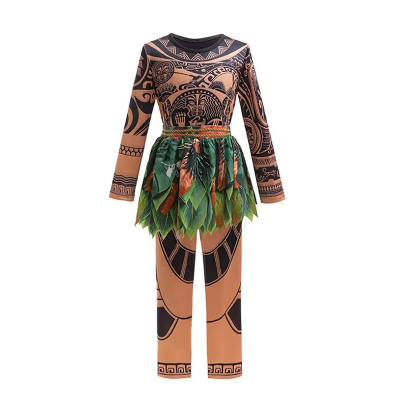 Kids Maui Adventure Cosplay Costume Set