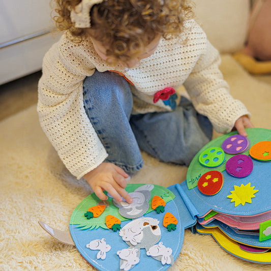 Montessori Wooden Rabbit Shape Sorting Puzzle Toy