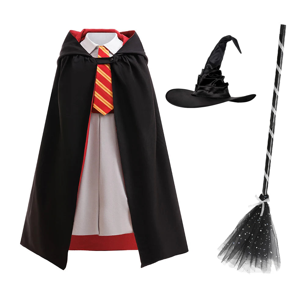 Girls Wizard Robe Costume Set