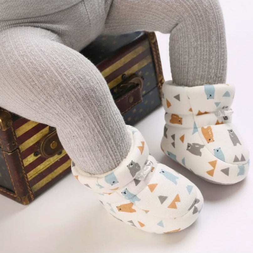 Cozy Fur-Lined Baby Boots With Non-Slip Soles