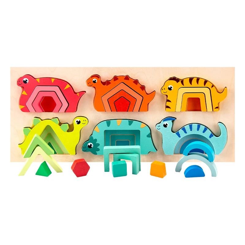 Wooden Dinosaur Puzzle Toy