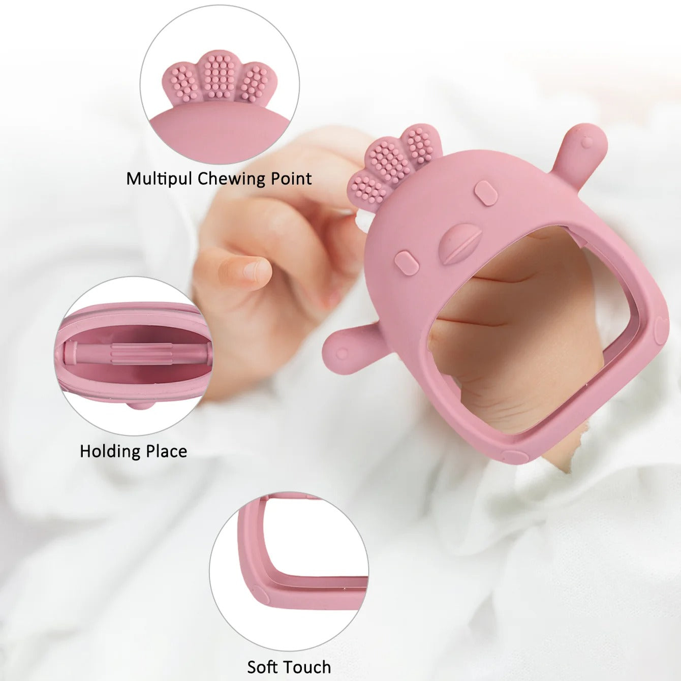 Silicone Baby Teether Toy for Toddlers