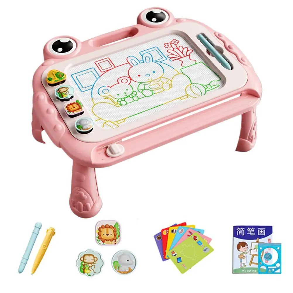 Magnetic Drawing Board for Kids With Pen and Stamps