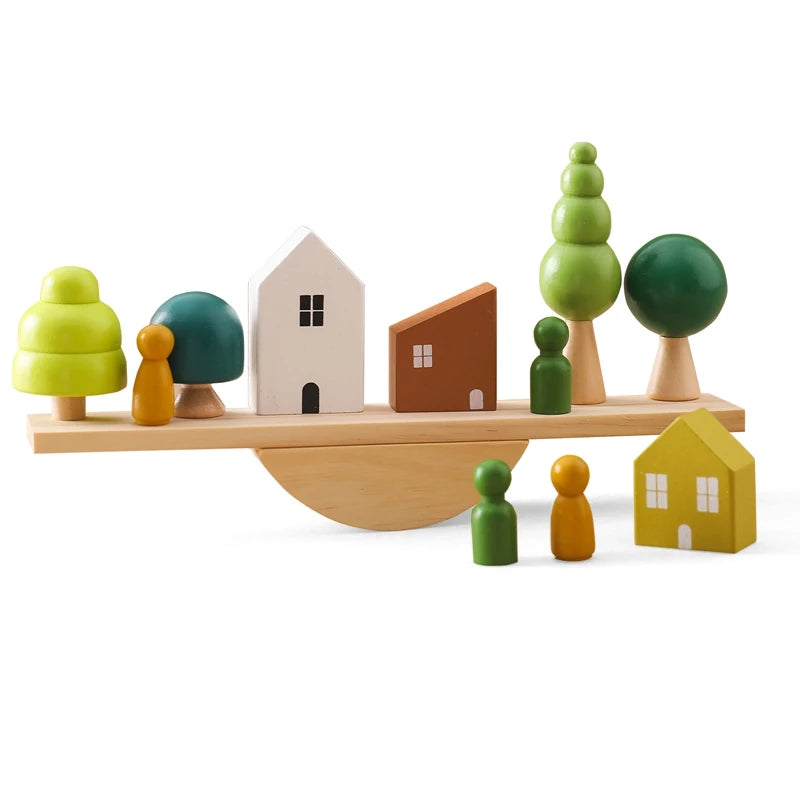 Wooden Montessori Sensory Stacking Toys