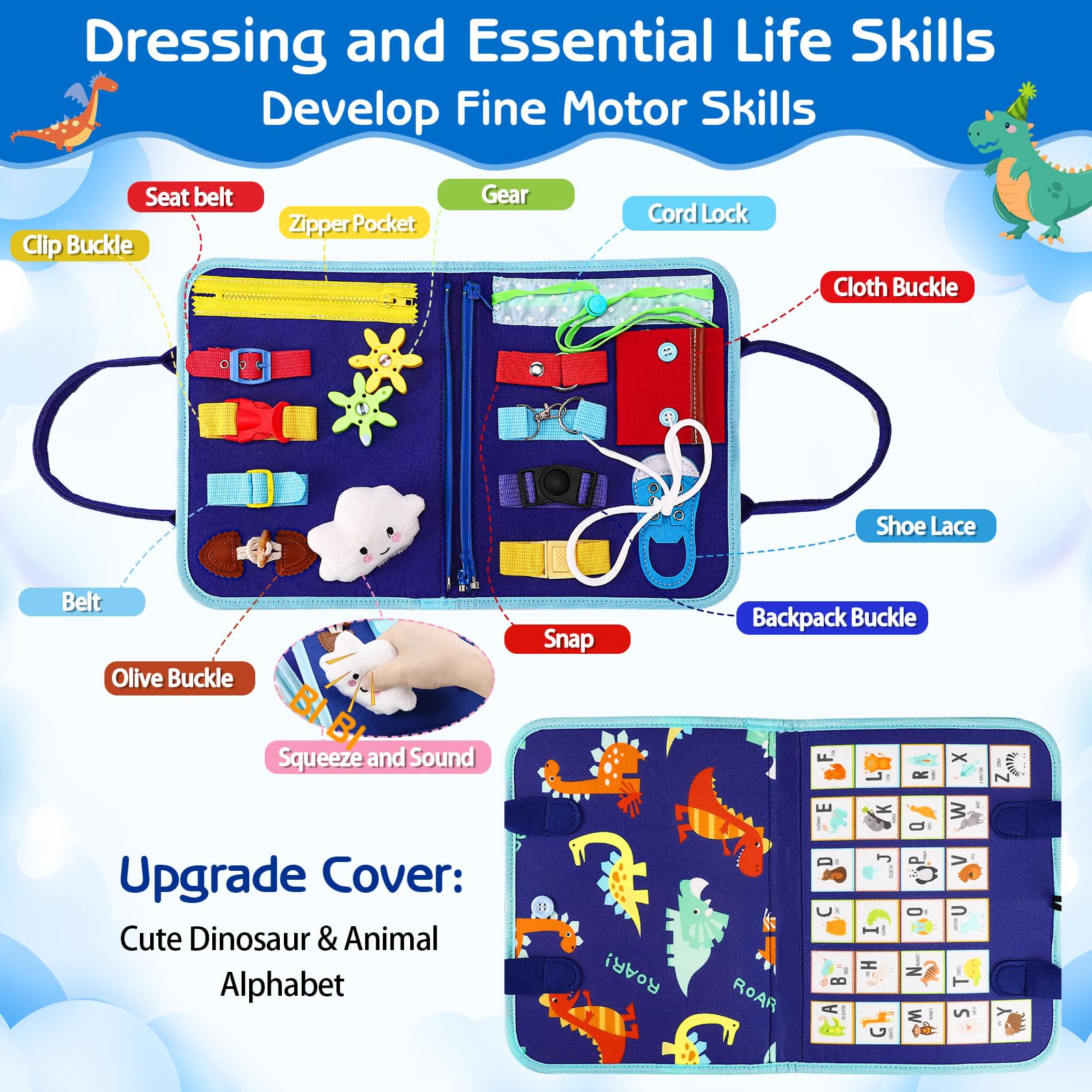 Montessori Busy Board for Kids