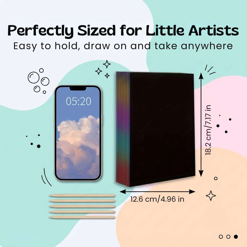 RainbowReveal Scratch Art Kit