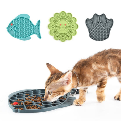 Fish Shape Silicone Bowl Dog Lick Mat Slow Feeding Food Bowl For Small Medium Dogs Puppy Cat Treat Feeder Dispenser Pet Supplies