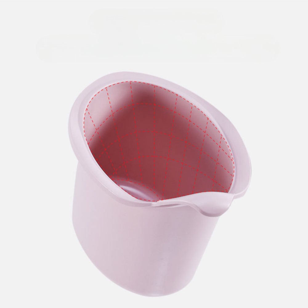 Side view of potty training chair with integrated handles