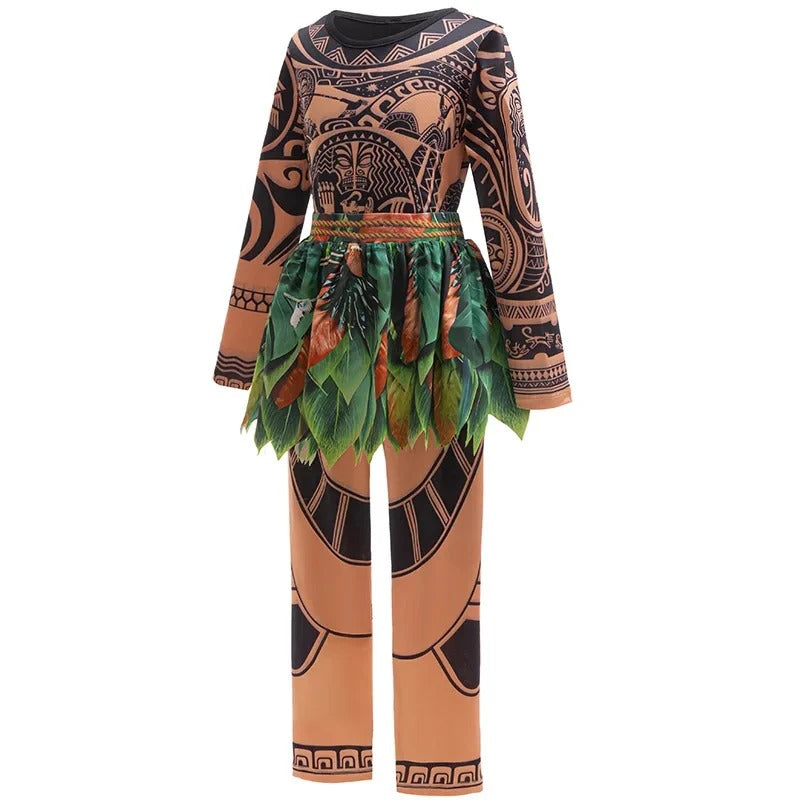 Kids Maui Adventure Cosplay Costume Set